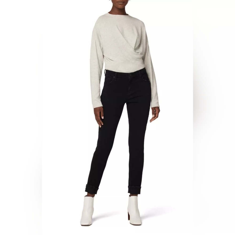 NWT Hudson black boyfriend ankle jeans